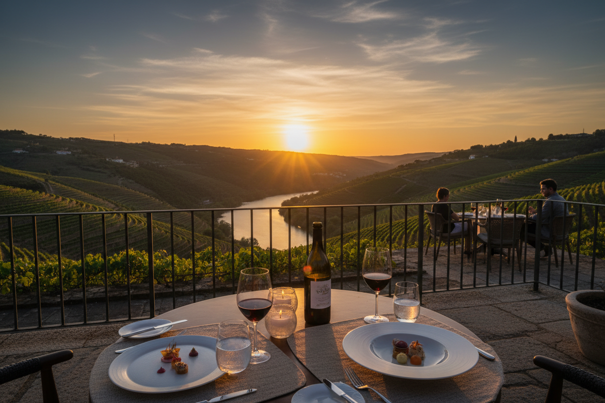 Jantar Privado ao Pôr do Sol — Douro